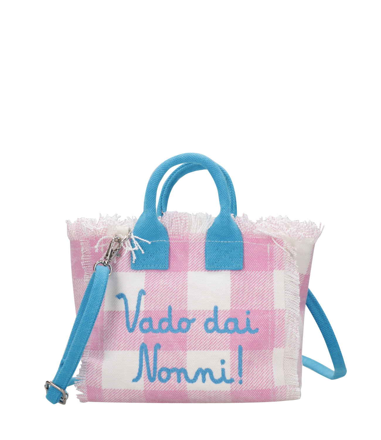 MC2 Saint Barth | Vanity Mini Pink and White Bag