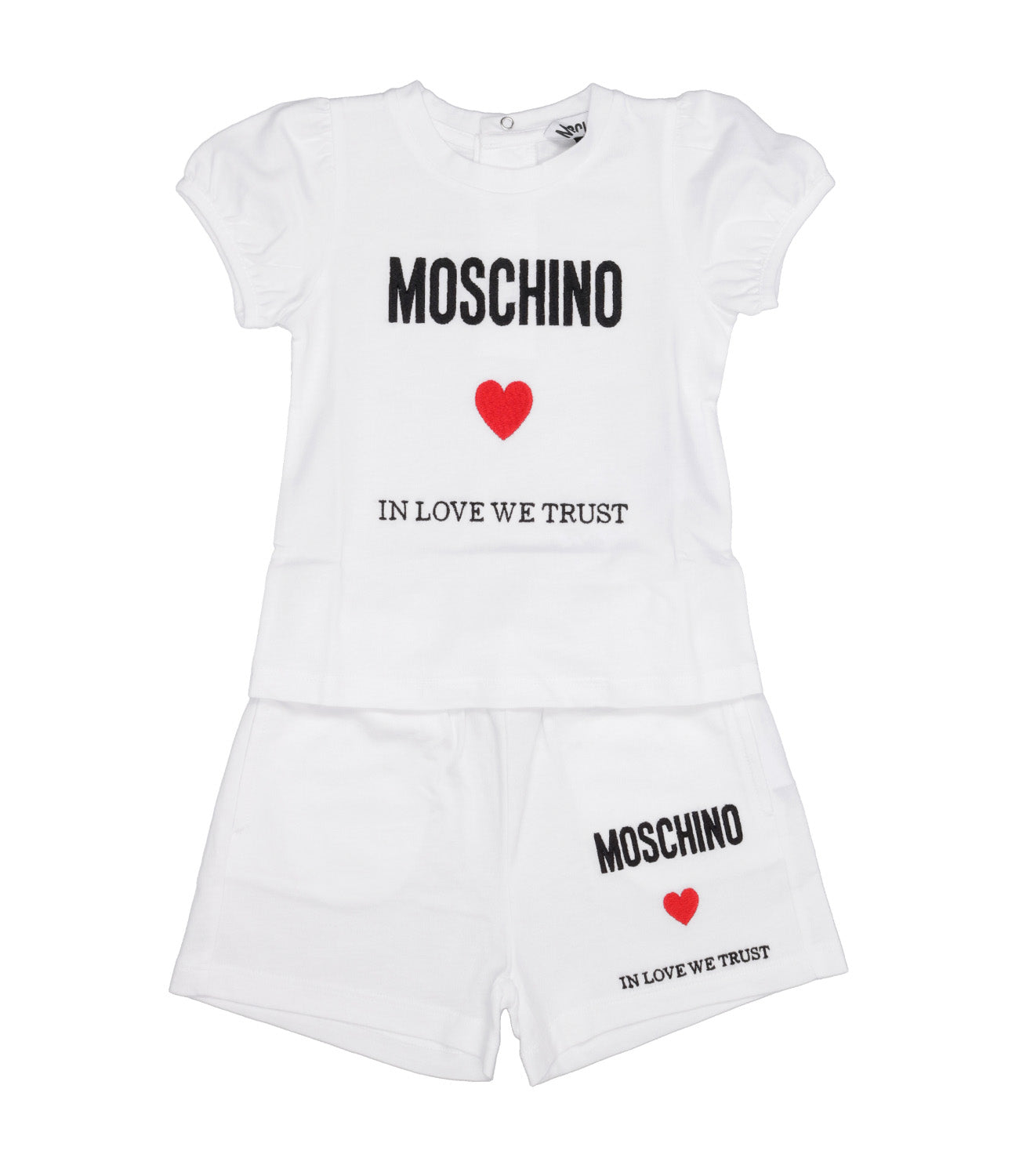 Moschino Baby | Set T-Shirt and Shorts Optical White