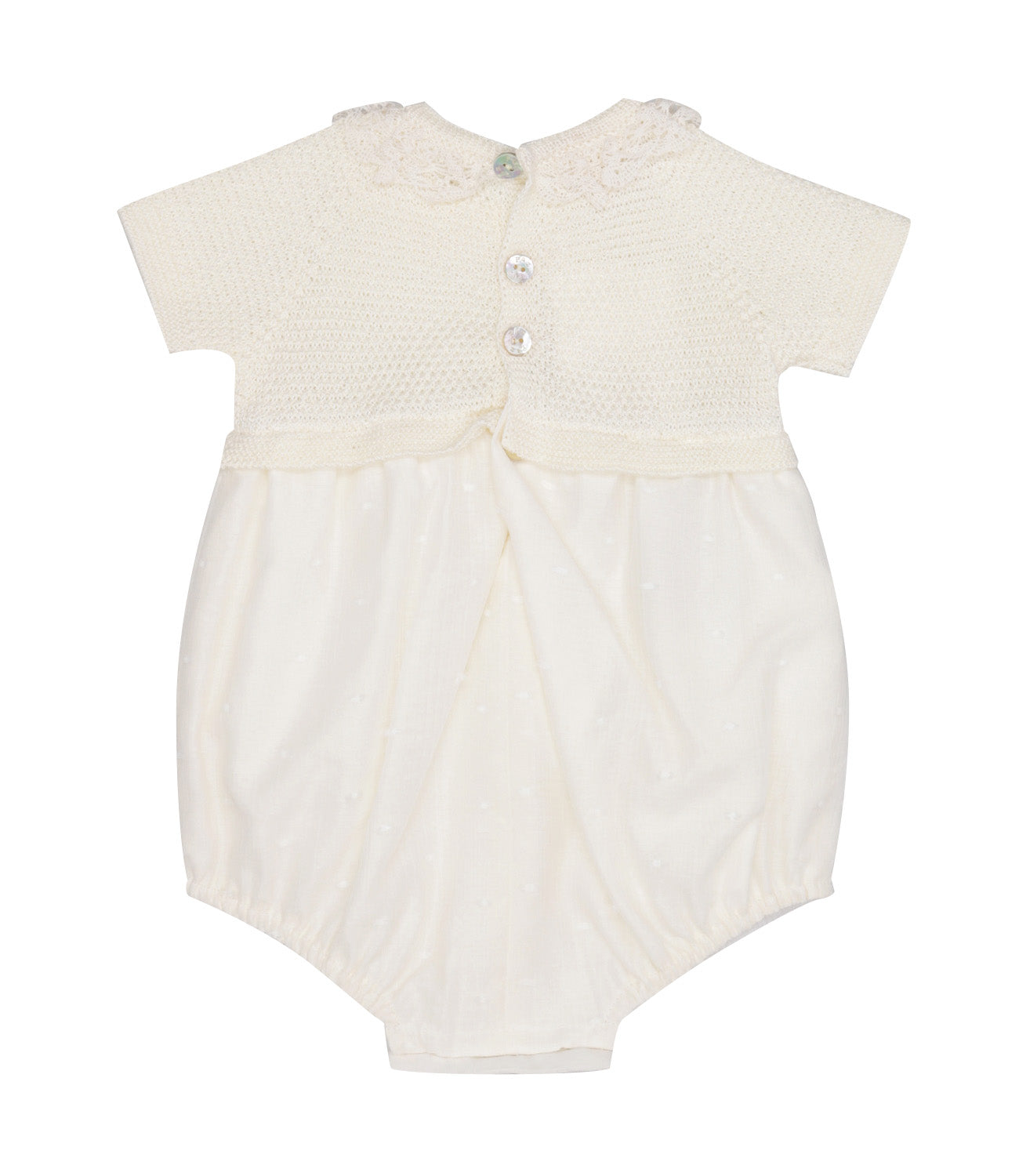 Paz Rodriguez | Beige Romper Suit