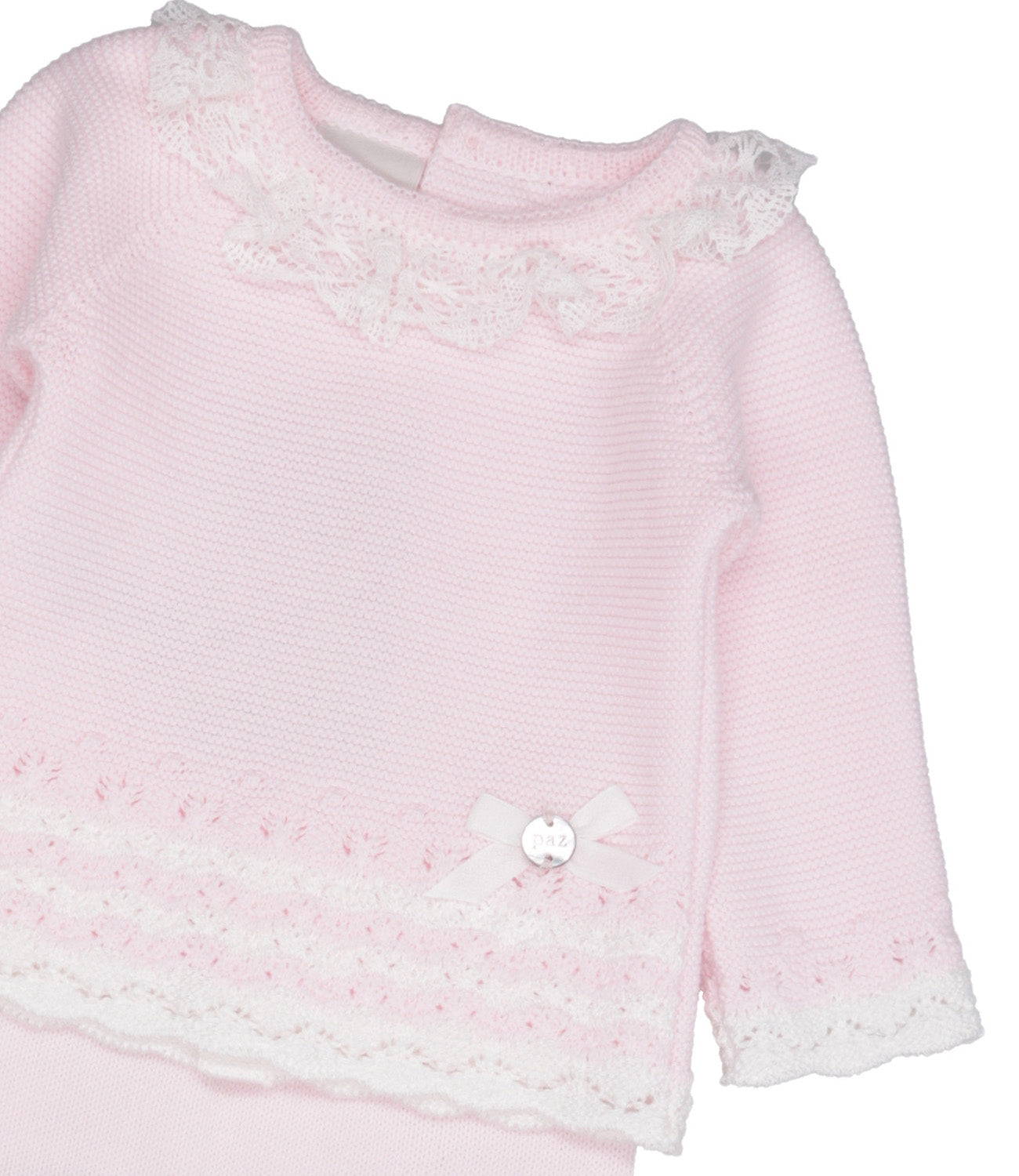 Paz Rodriguez | Pink Sweater and Pant Set