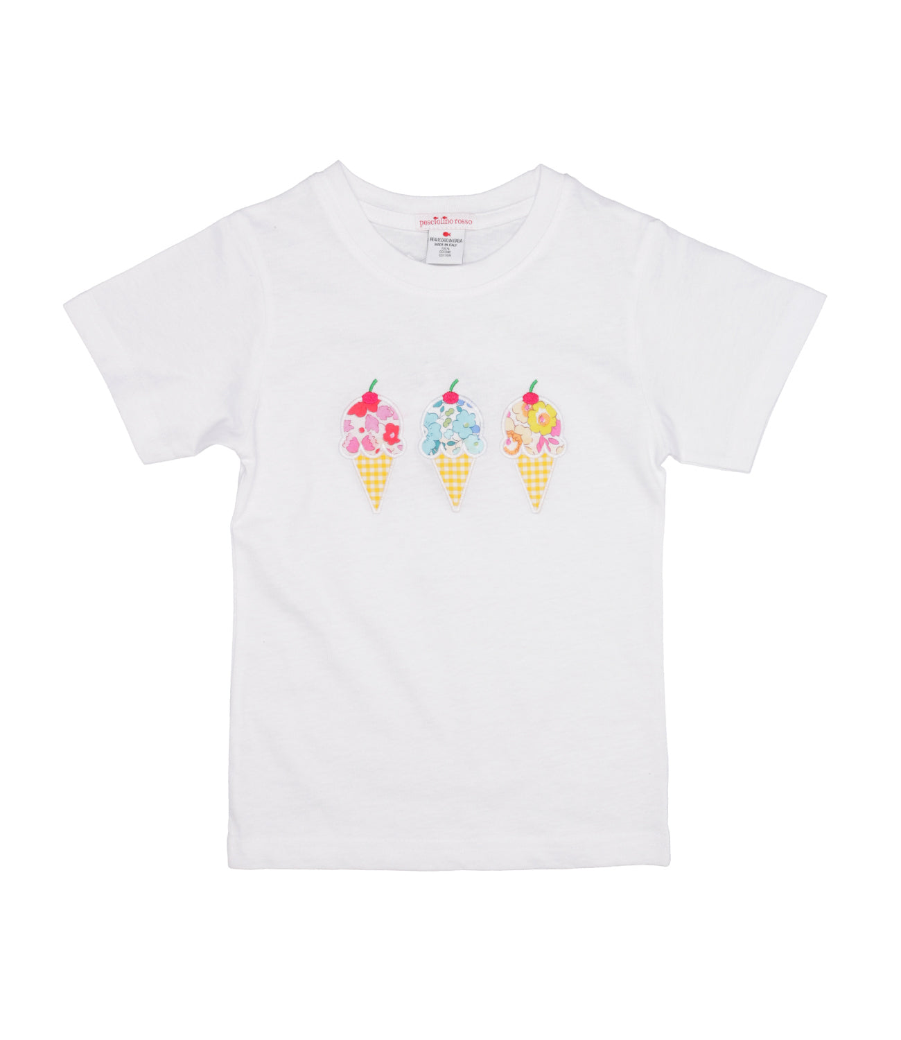 Red Fish Kids Beachwear | T-Shirt Gelatini White