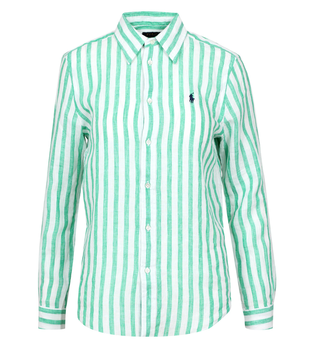 Polo Ralph Lauren Polo Ralph Lauren Green and White Shirt