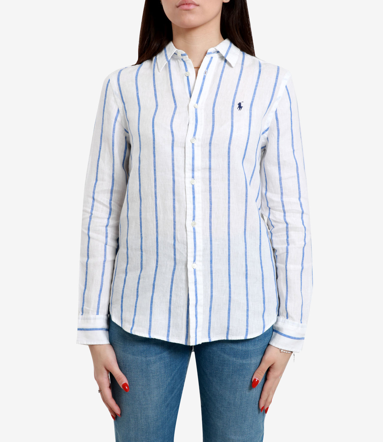 Polo Ralph Lauren | White and Royal Blue Shirt