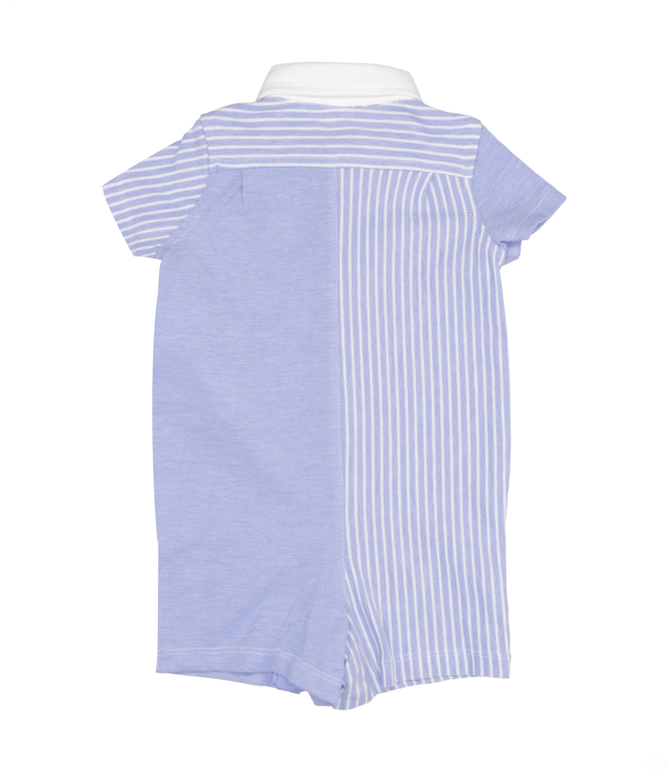 Ralph Lauren Childrenswear | Light Blue and White Sleepsuit