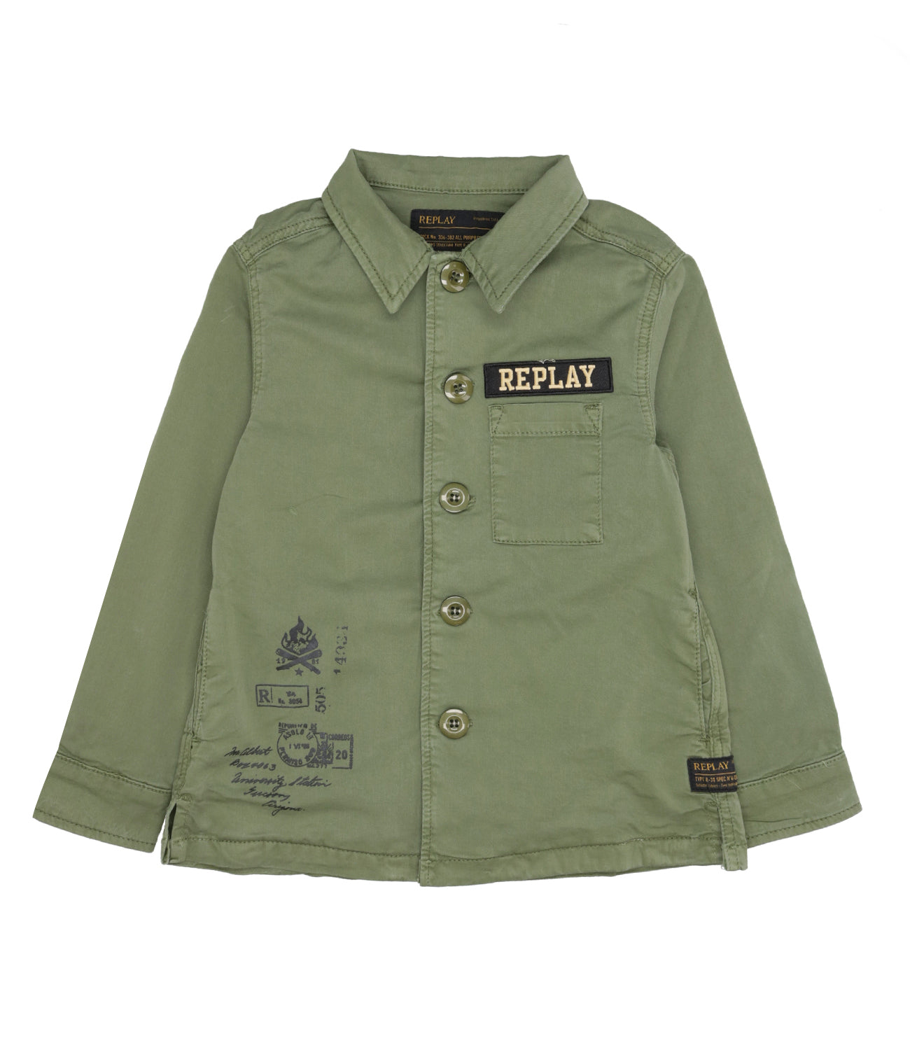 Replay & Sons Junior | Military Green Jacket