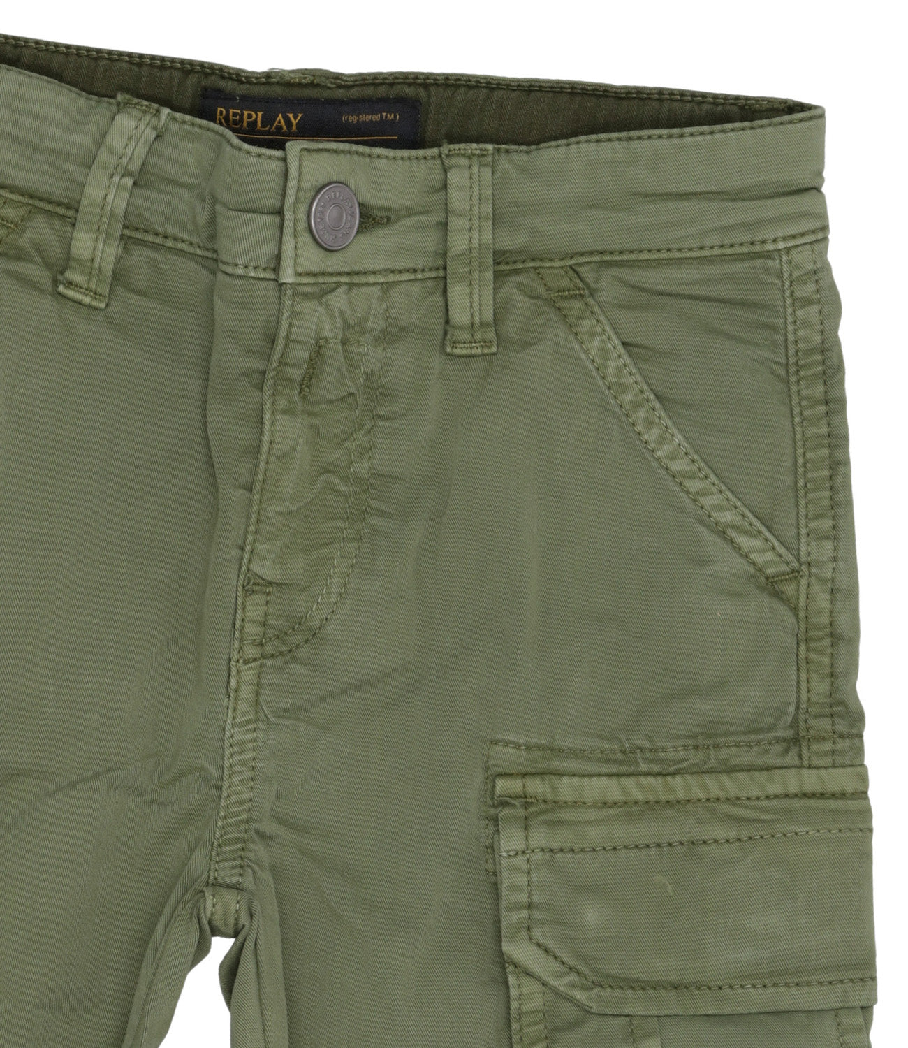 Replay & Sons Junior | Military Green Bermuda Shorts