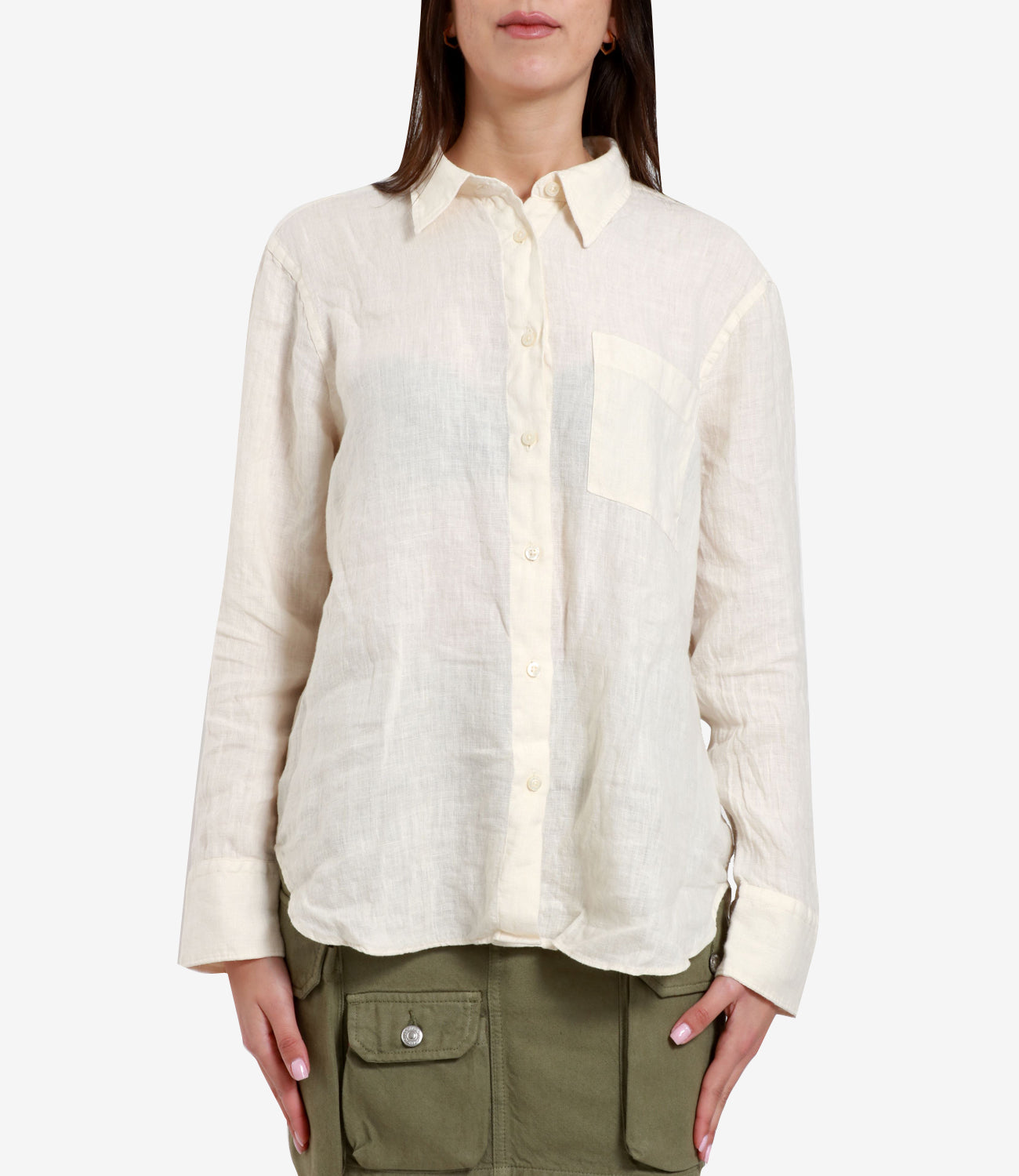 Roy Roger's | Camicia Easy Bianco Latte