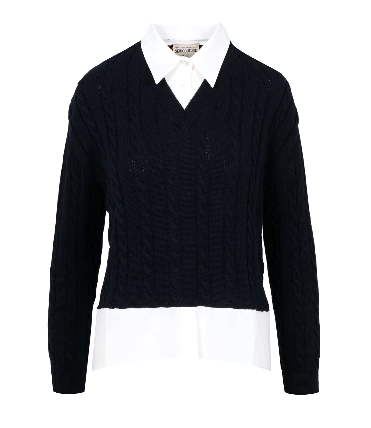 Semicouture | Mikaela Night Blue Sweater