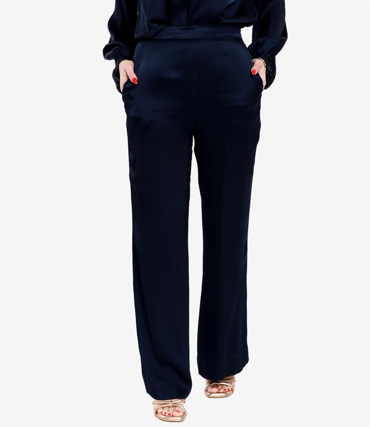 Semicouture | Emerson Night Blue Trousers