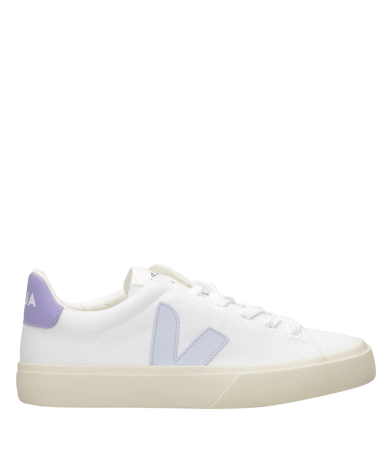 Veja | Campo Canvas White and Lavender Sneakers