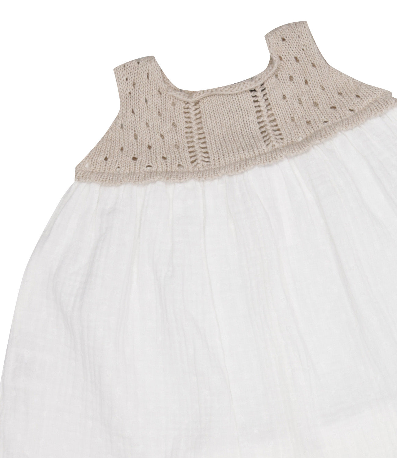 1+ in the family | Abito Beige e Bianco