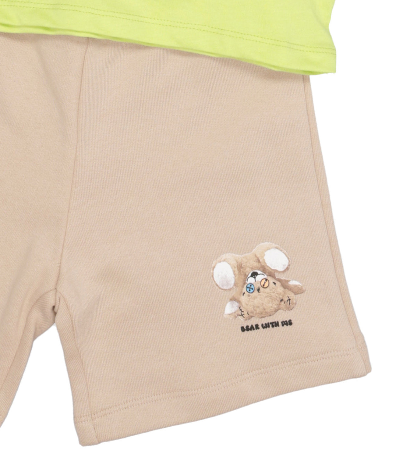 Barrow Kids | Set T-Shirt e Bermuda Lime e Sabbia