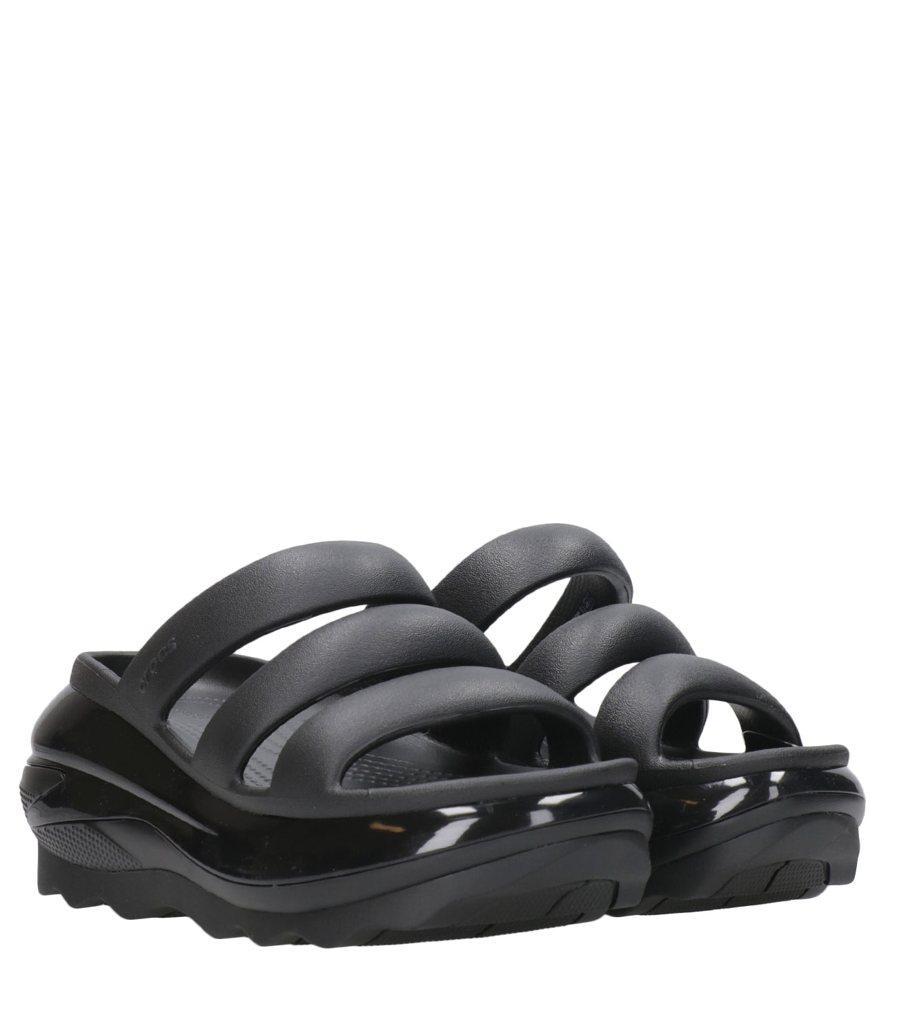 Crocs | Ciabatta Mega Crush Triple Strap Nero