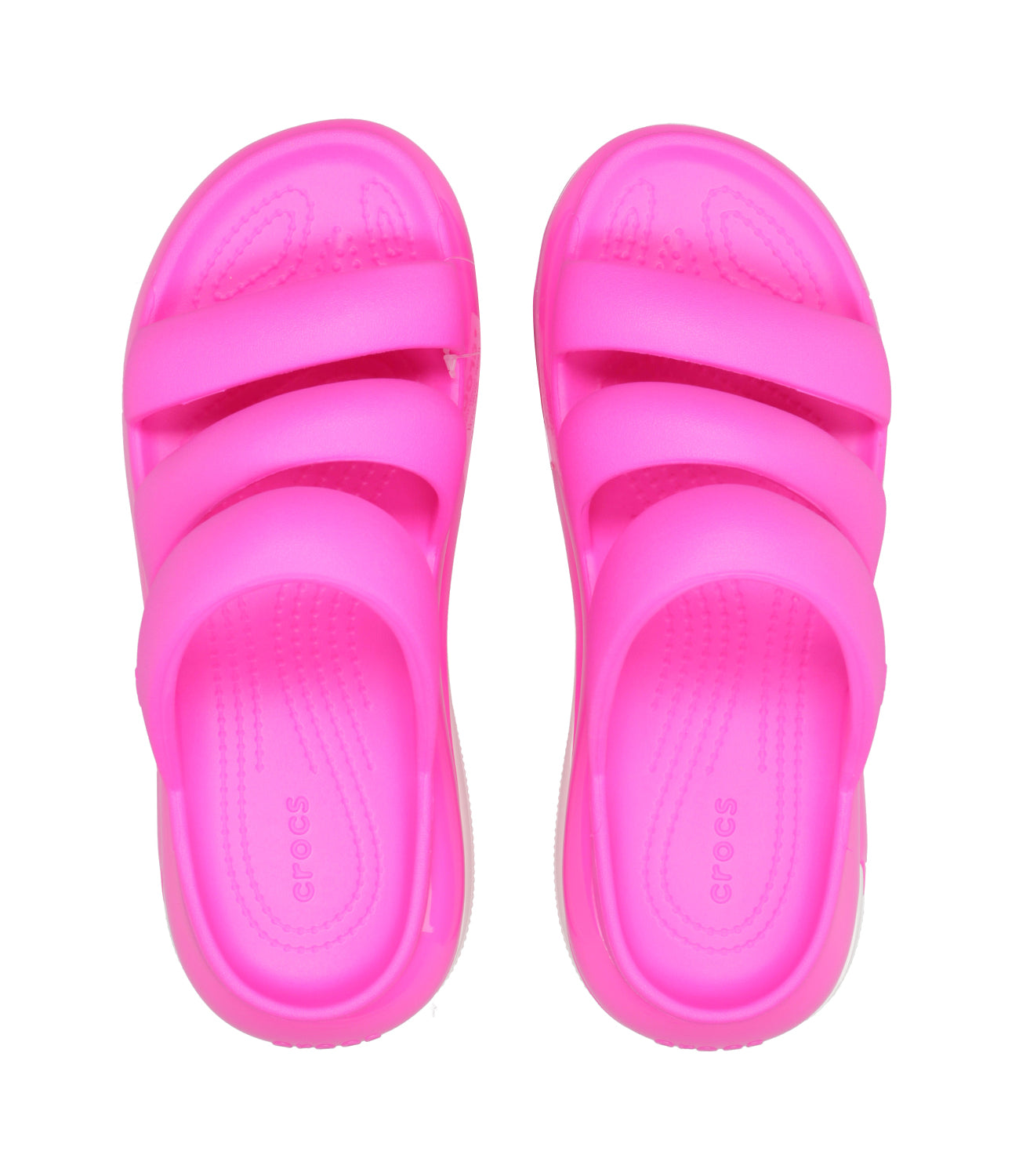 Crocs | Mega Crush Slipper Triple Strap Fuxia