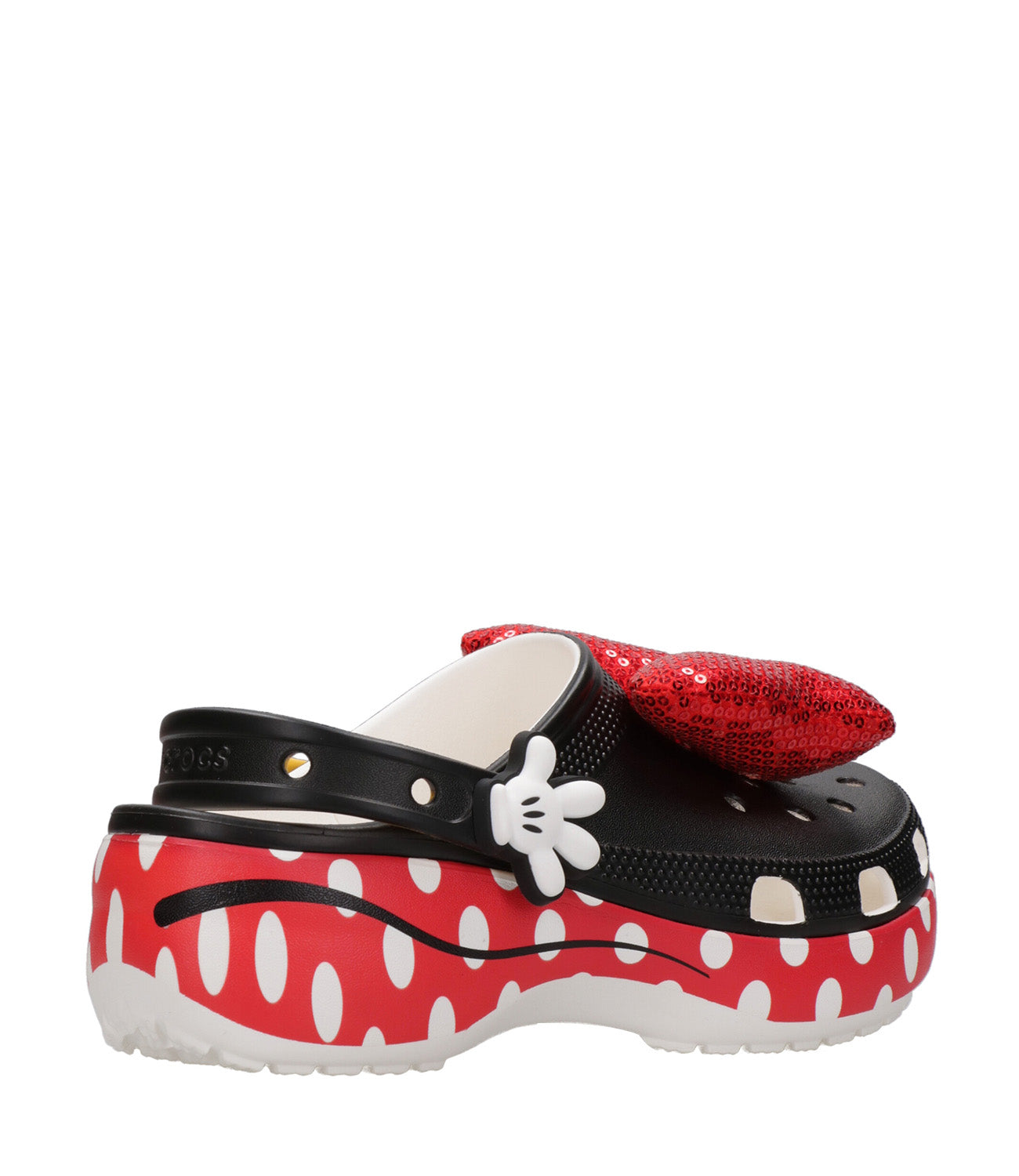 Cros | Sabot Minnie Classic Platform Clog W Nero e Rosso