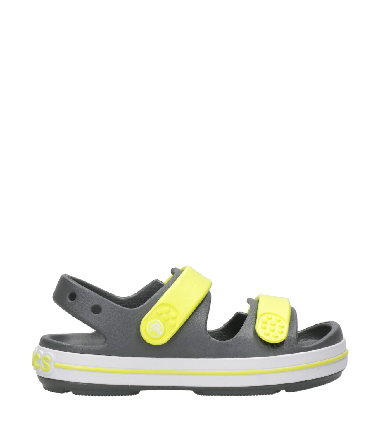 Crocs Kids | Sandalo Crocband Cruiser Grigio e Giallo Fluo