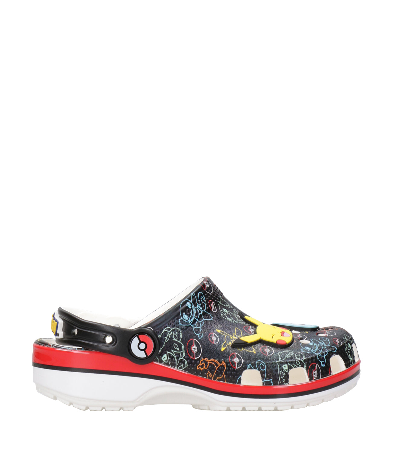 Crocs Kids | Sabot Pokemon Print Classic Clog T Nero e Rosso