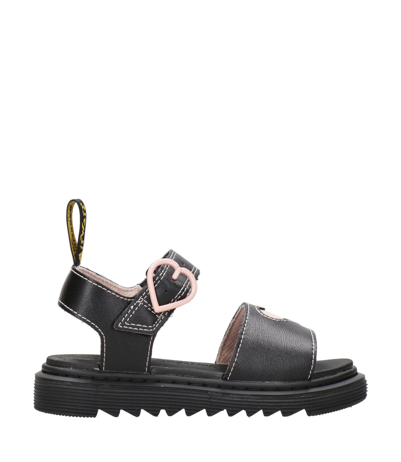 Dr Martens Kids | Sandalo Marlowe Hearts T Nero e Rosa