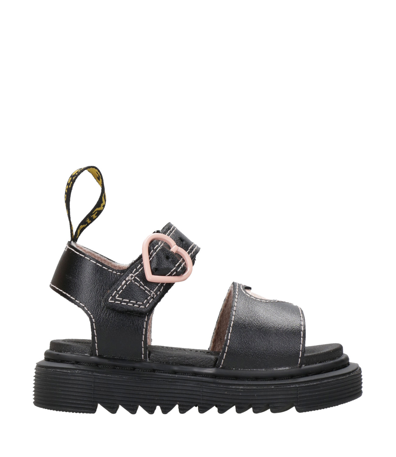 Dr Martens Kids | Sandalo Marlowe Hearts T Nero e Rosa