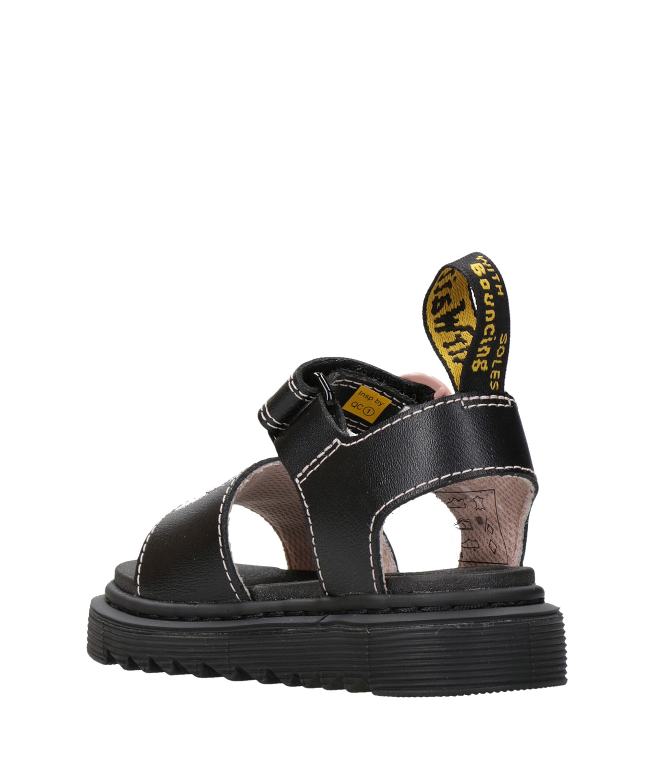 Dr Martens Kids | Sandalo Marlowe Hearts T Nero e Rosa