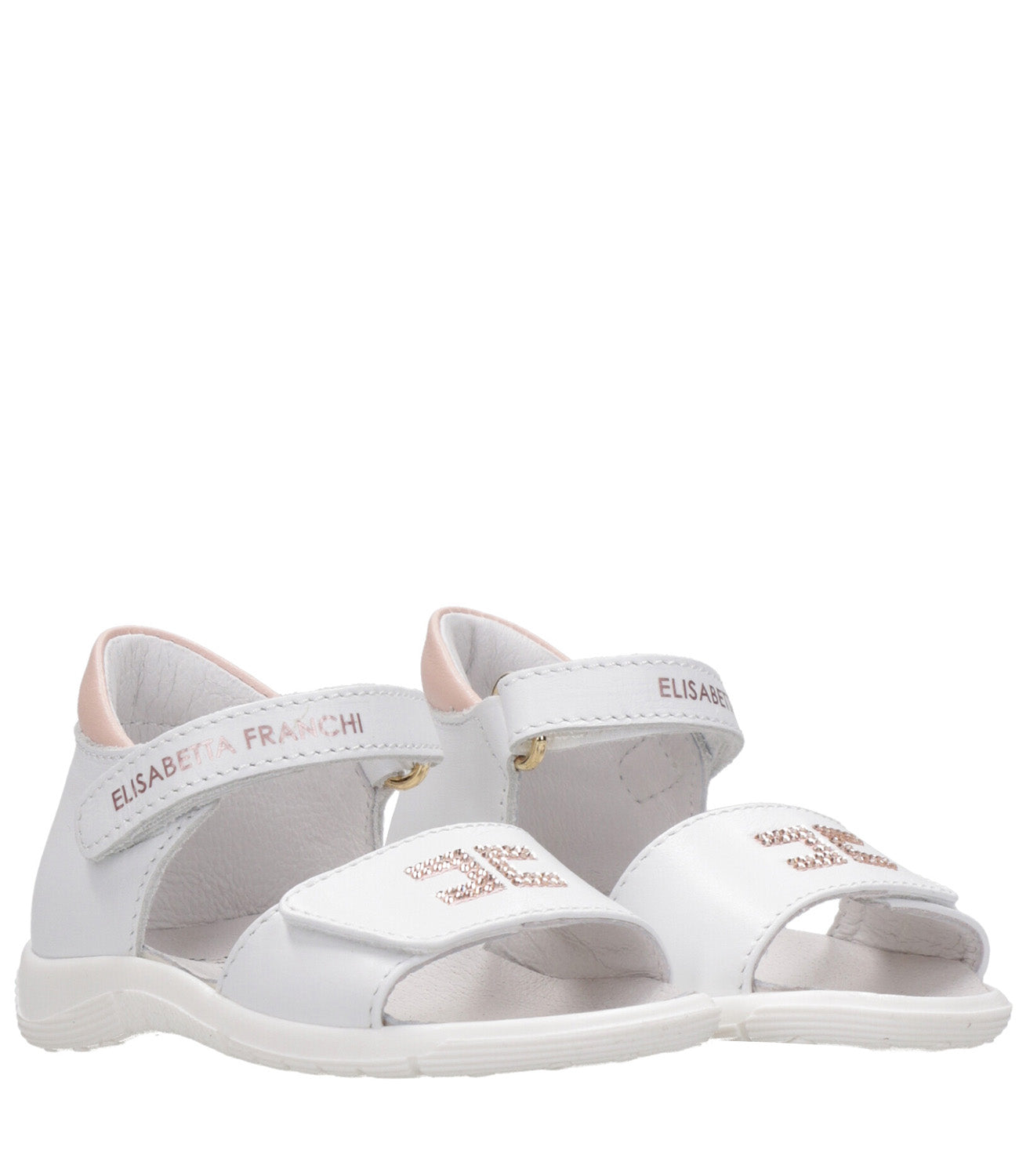 Elisabetta Franchi La Mia Bambina | Sandalo Bianco Rosa