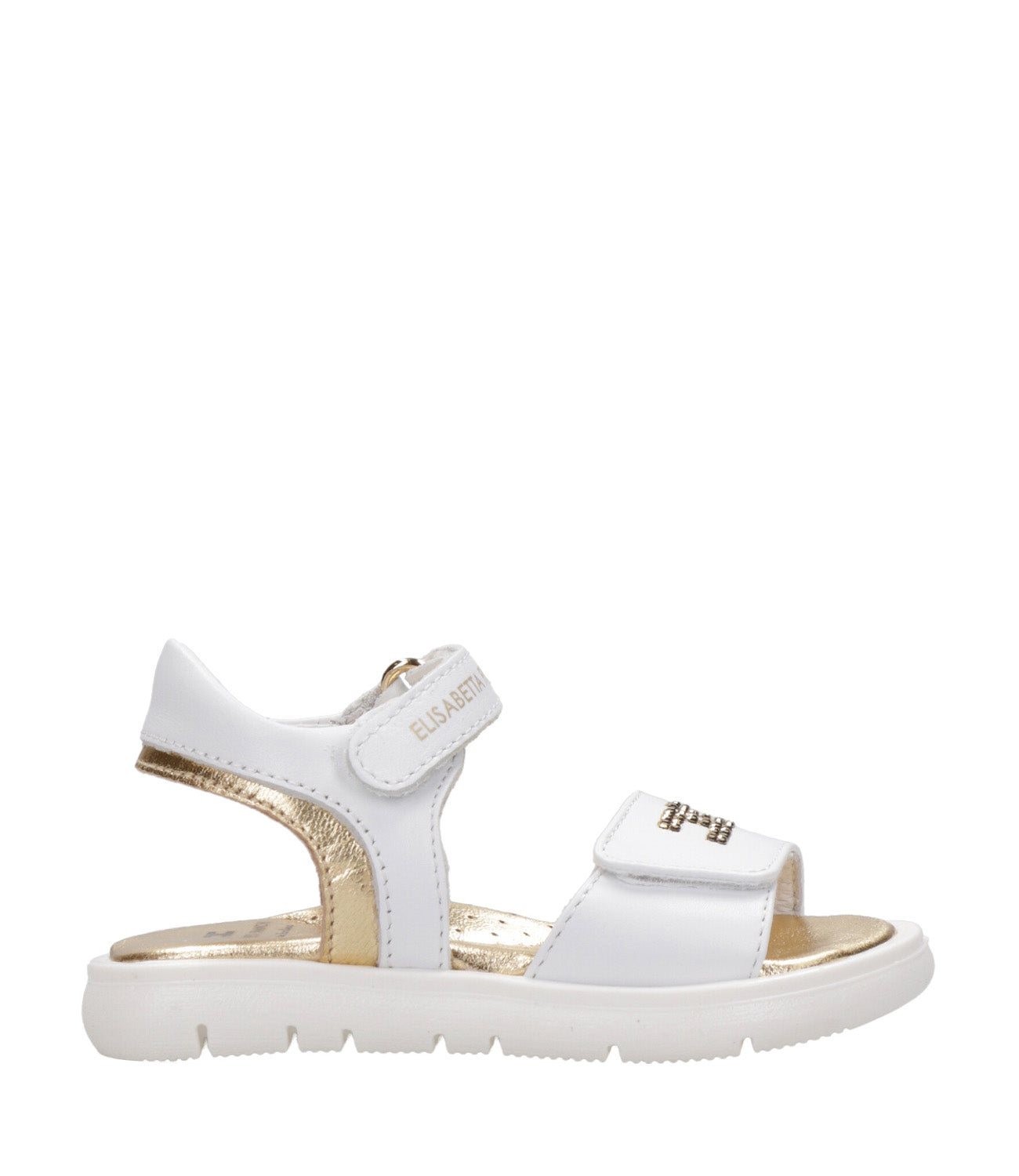 Elisabetta Franchi La Mia Bambina | Sandalo Bianco Oro