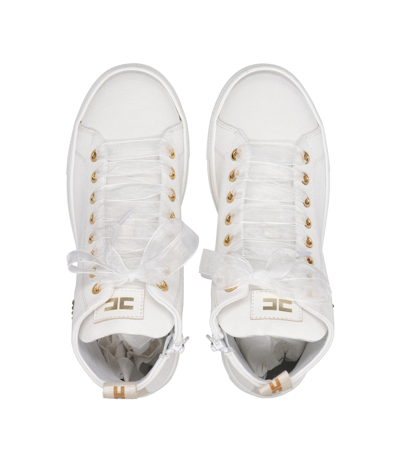 Elisabetta Franchi La Mia Bambina | Sneakers Bianco e Oro