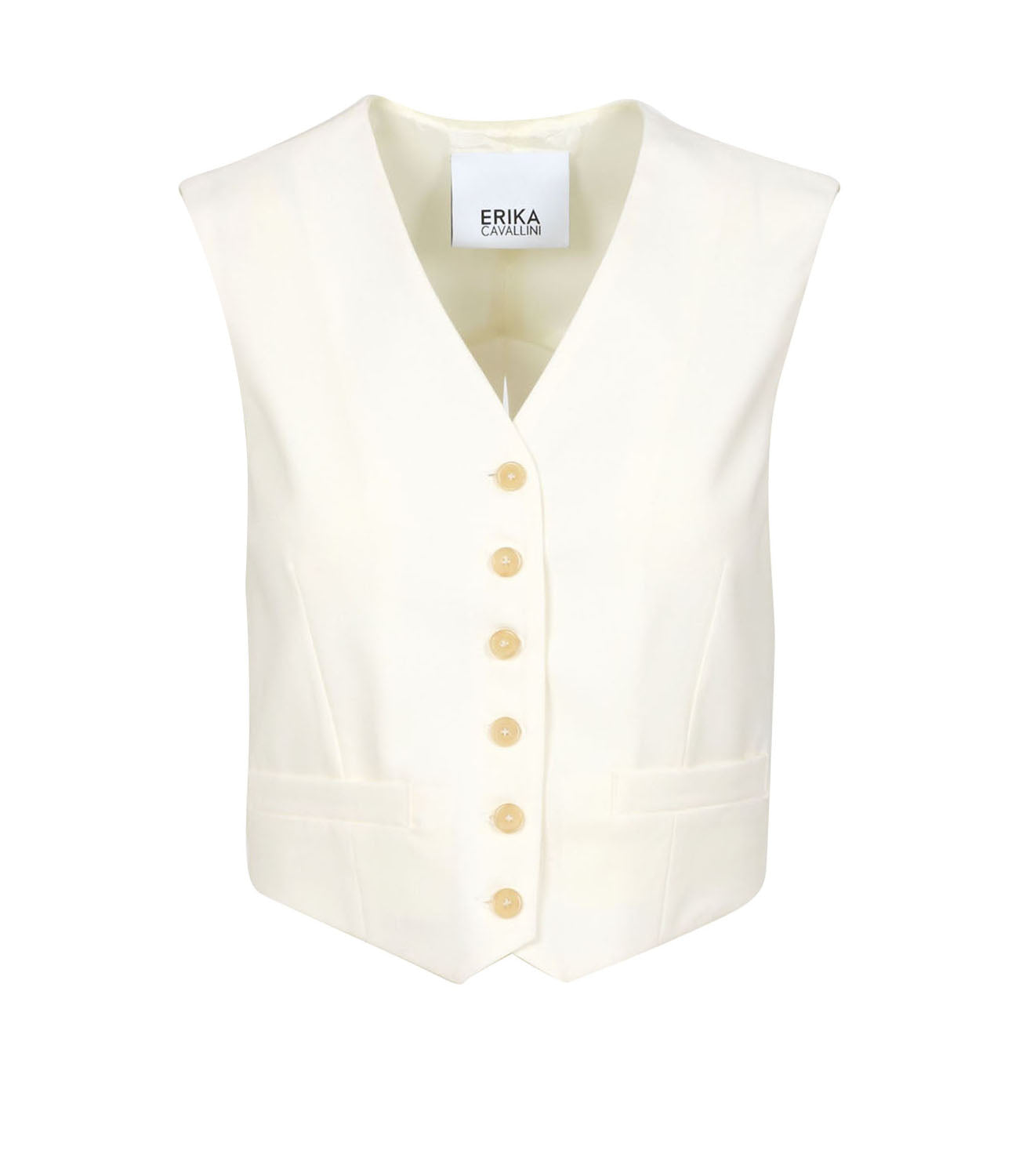 Erika Cavallini | Gilet Allegra Panna