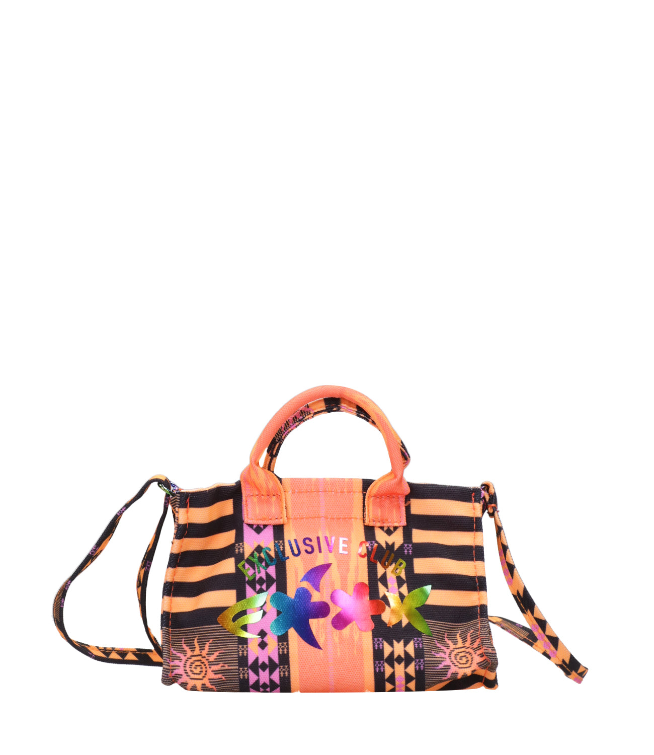 F**K Project | Borsa a Mano Arancio e Nero