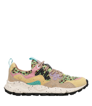 Flower Mountain | Sneakers Yamano 3 Donna Crema Taupe e Militare