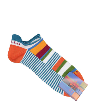 Rooster | White and Orange Socks