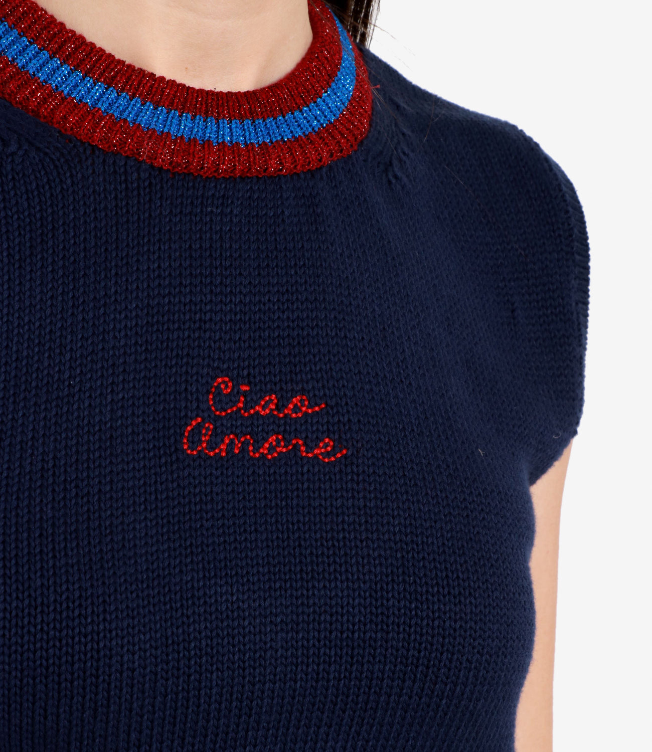 Giada Benincasa | Gilet Blu navy