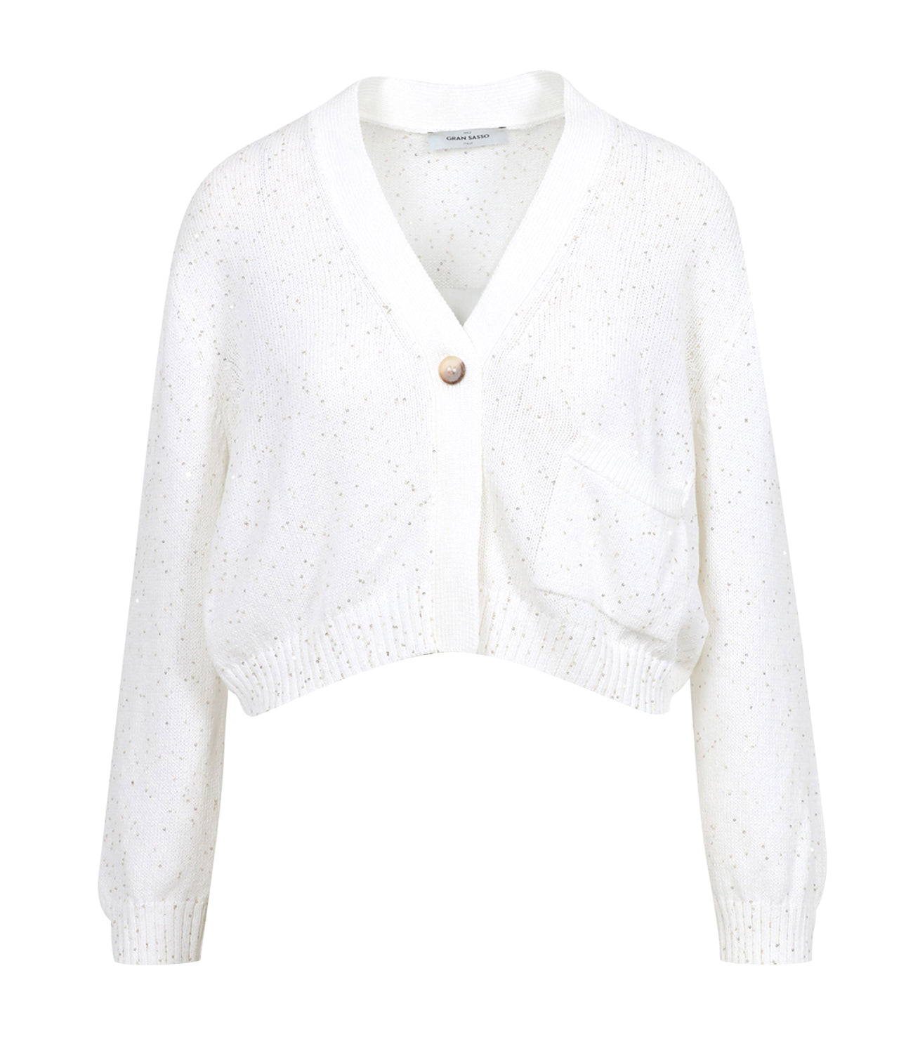 Gran Sasso | Cardigan Bianco e Oro