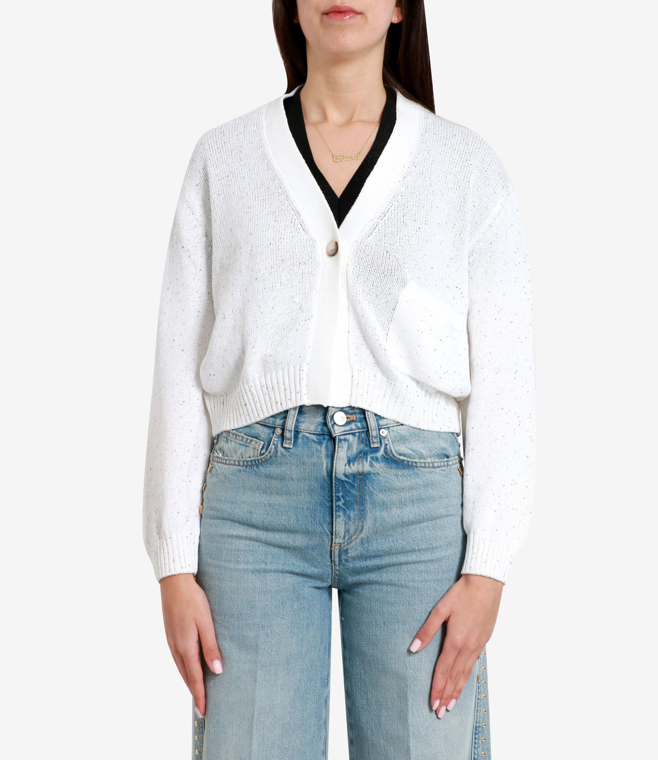 Gran Sasso | Cardigan Bianco e Oro