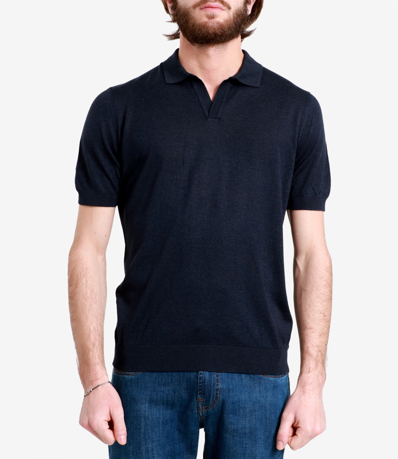 Gran Sasso | Navy Blue Polo