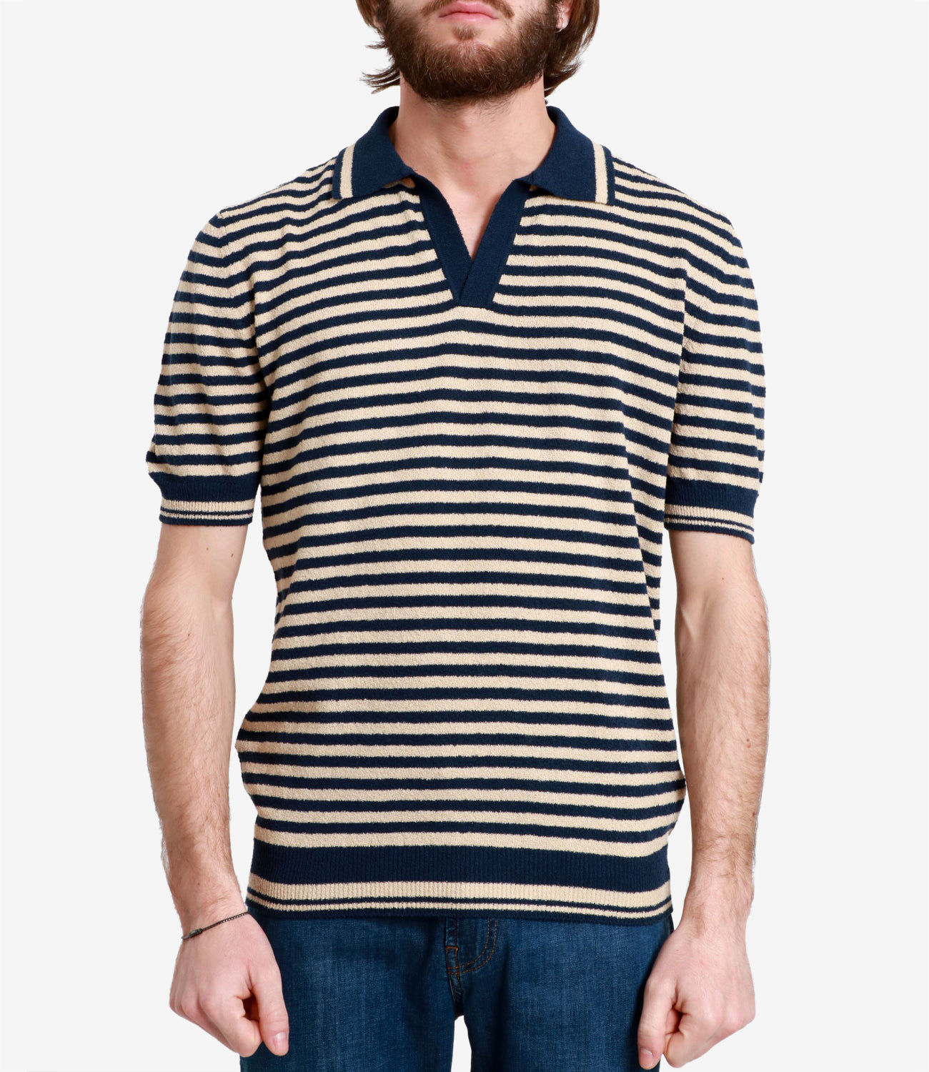 Gran Sasso | Polo Beige e Blu