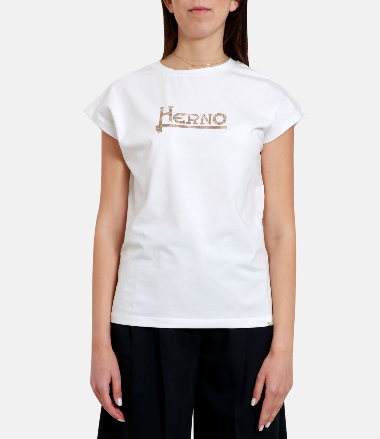 Herno | White and Brown T-Shirt