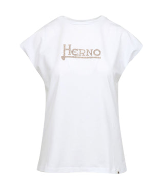 Herno | White and Brown T-Shirt