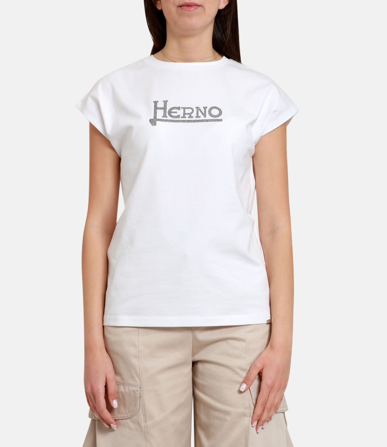Herno | White and Brown T-Shirt