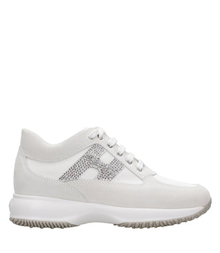 Hogan | Sneakers Interactive H Rhinestone White