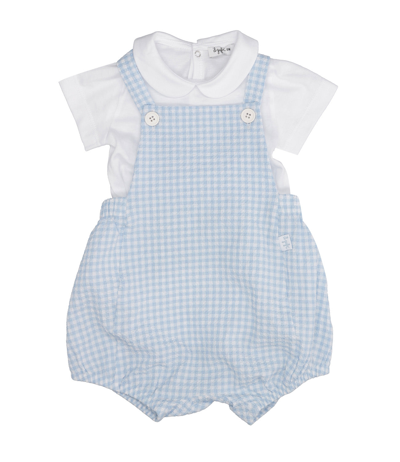 Il Gufo | Set Polo Salopette Azzurro