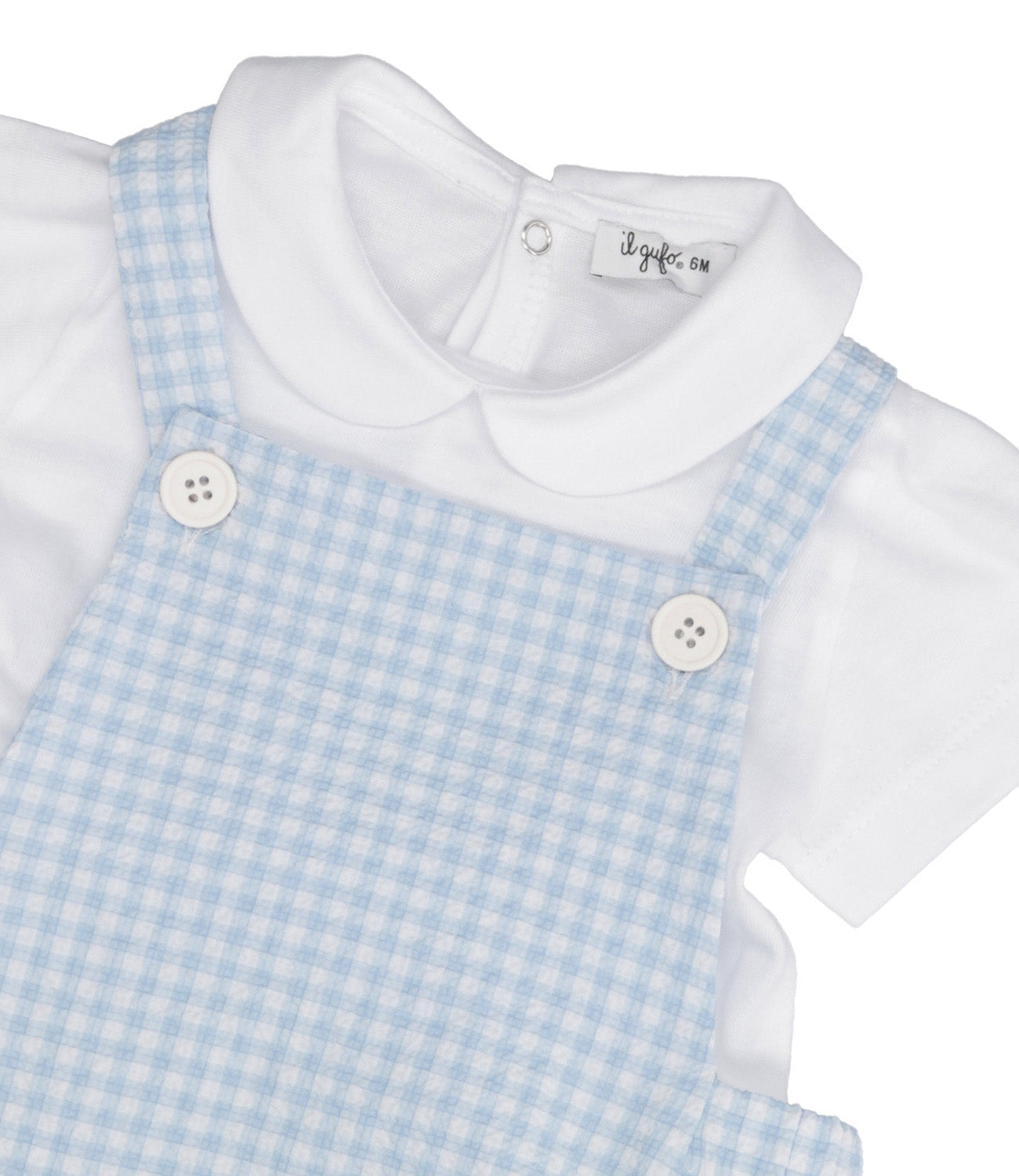 Il Gufo | Set Polo Salopette Azzurro