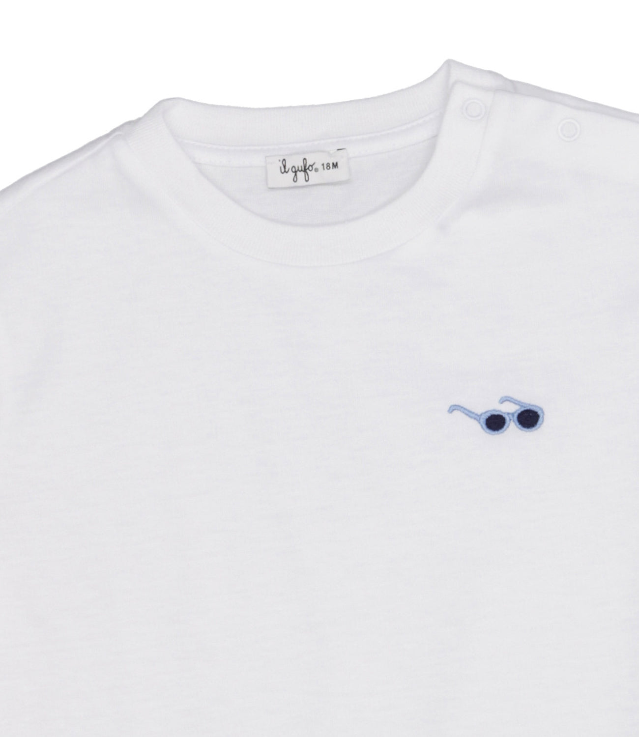 Il Gufo | T-Shirt Bianco e Avio