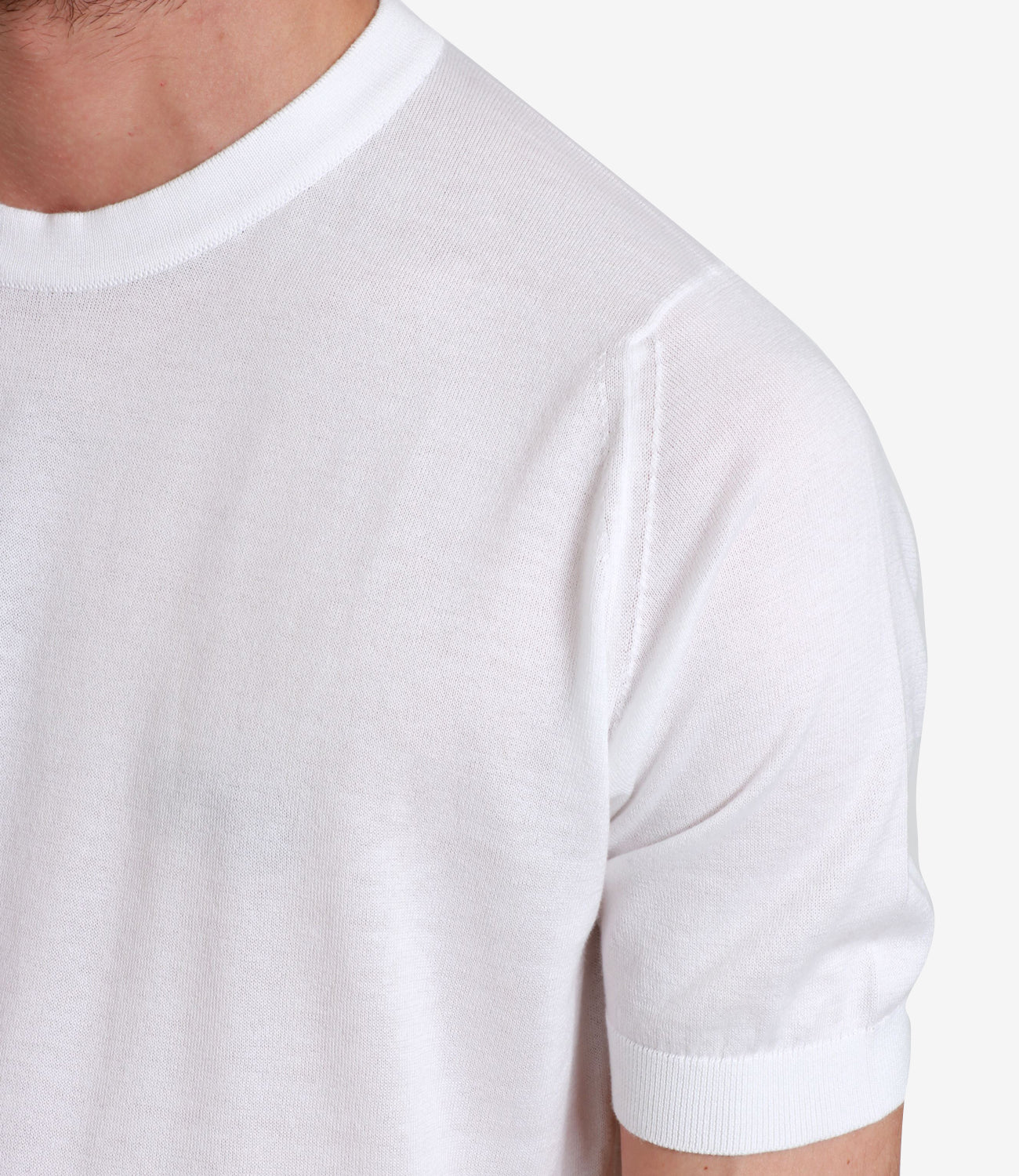 John Smedley | White Jersey