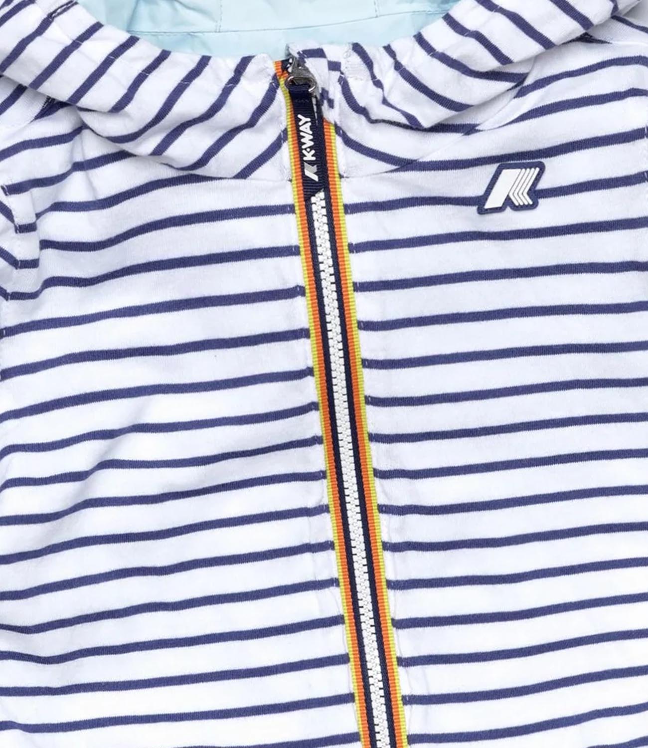 K-Way Kids | Jake Plus 2 Jacket White and Light Blue