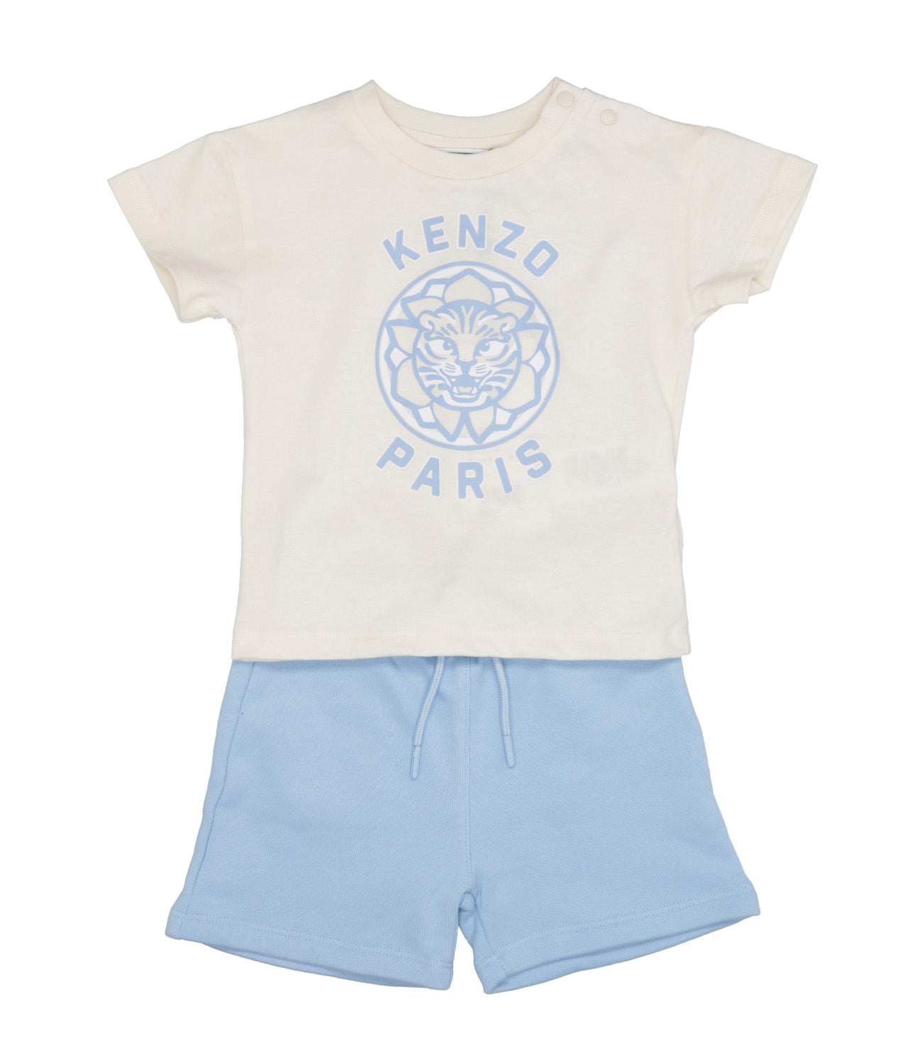 Kenzo Kids | Set T-Shirt Bermuda Avorio Celeste