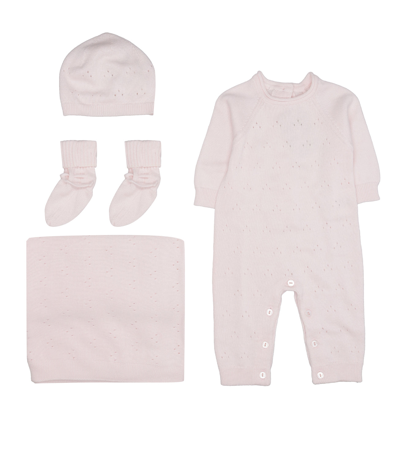 Lalalù | Set Tutina con Calzini Cappello Coperta Rosa
