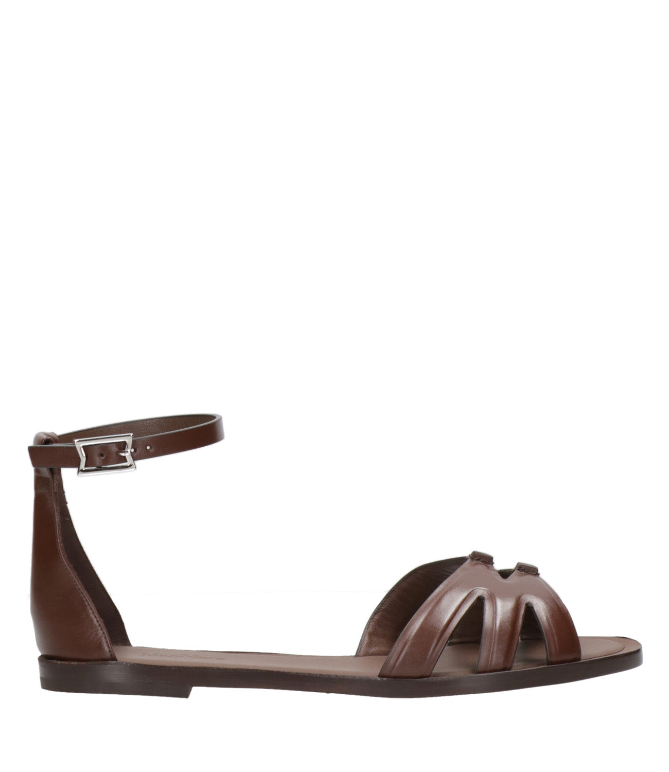 Max Mara | Sandalo Double Flat Noce
