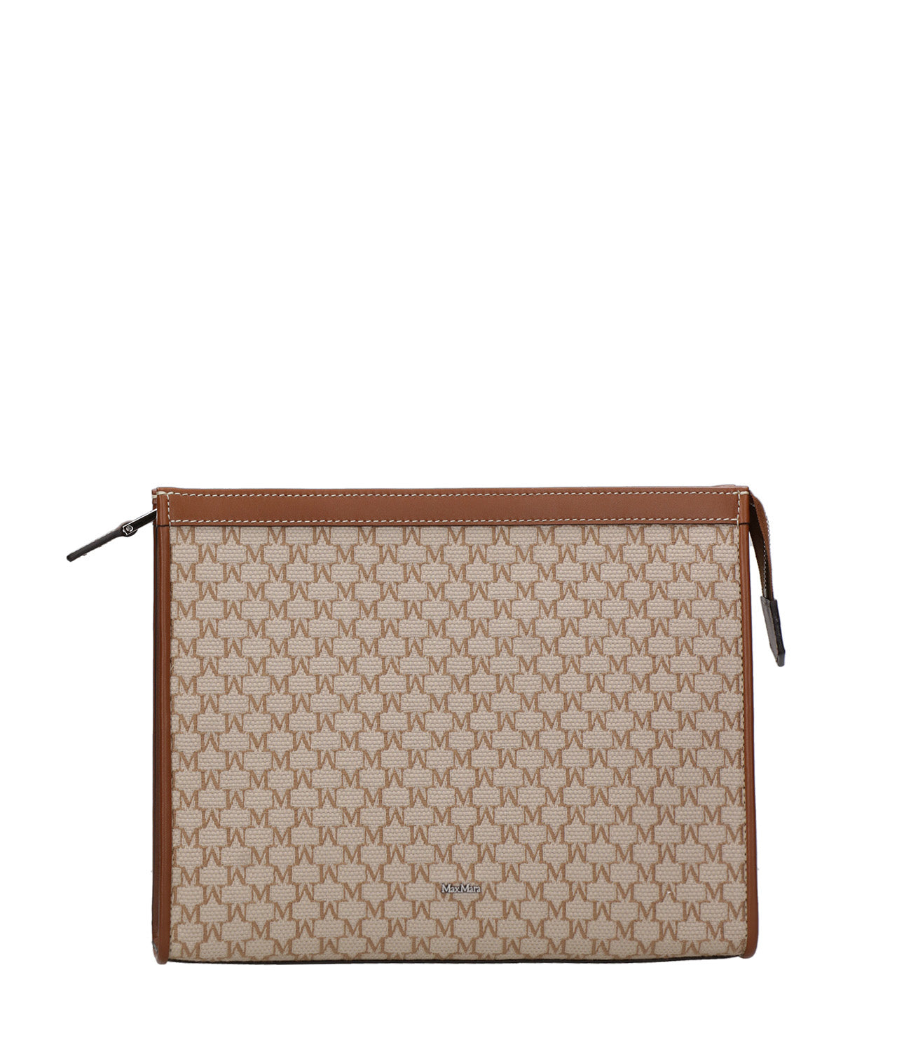 Max Mara | Mmtrouss Beige and Leather Clutch Bag