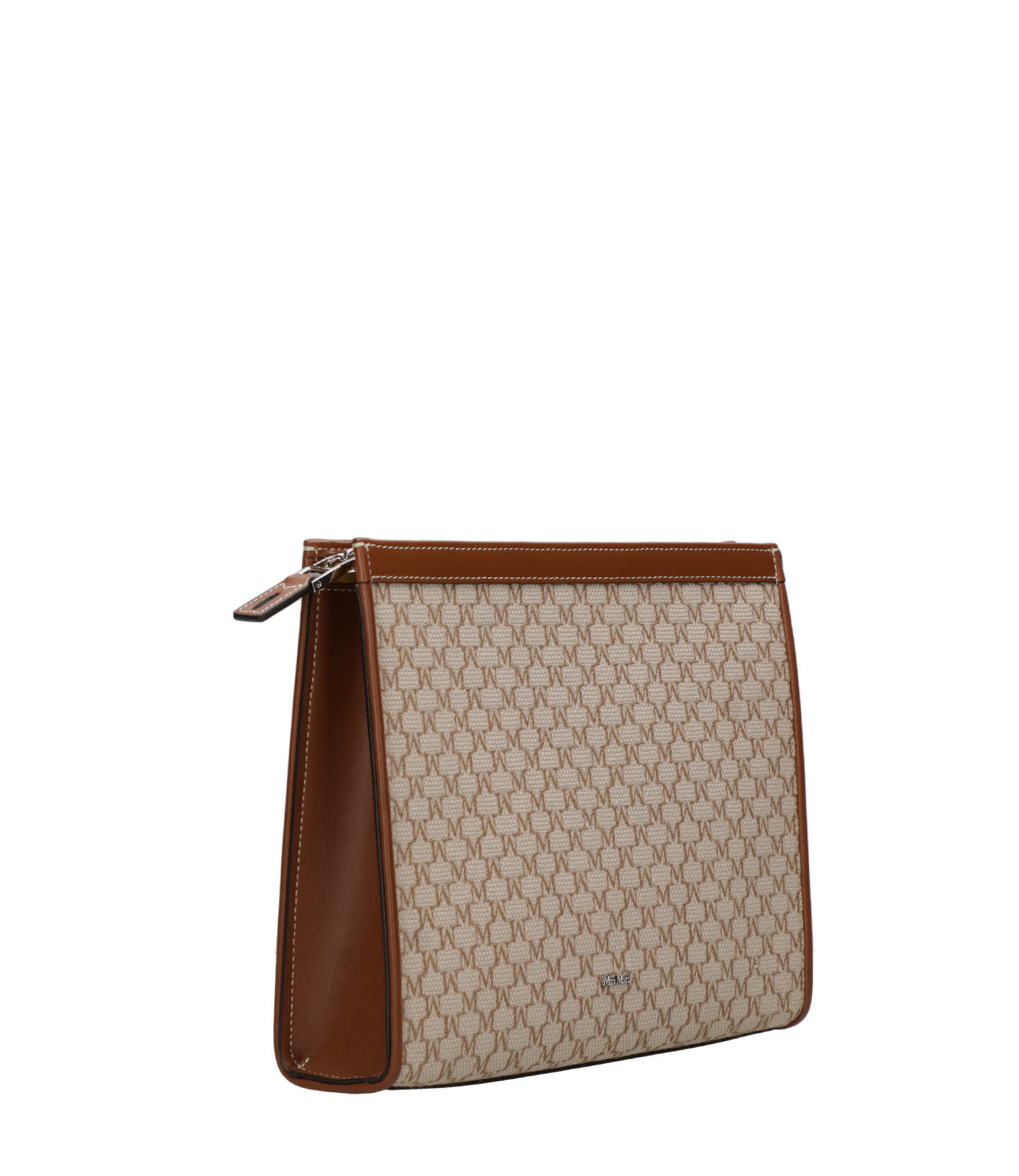 Max Mara | Mmtrouss Beige and Leather Clutch Bag